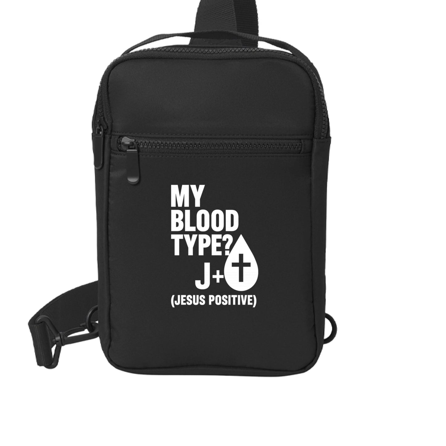My Blood Type Is Jesus Positive Christian Backpack - ClaimedbyGodDesigns