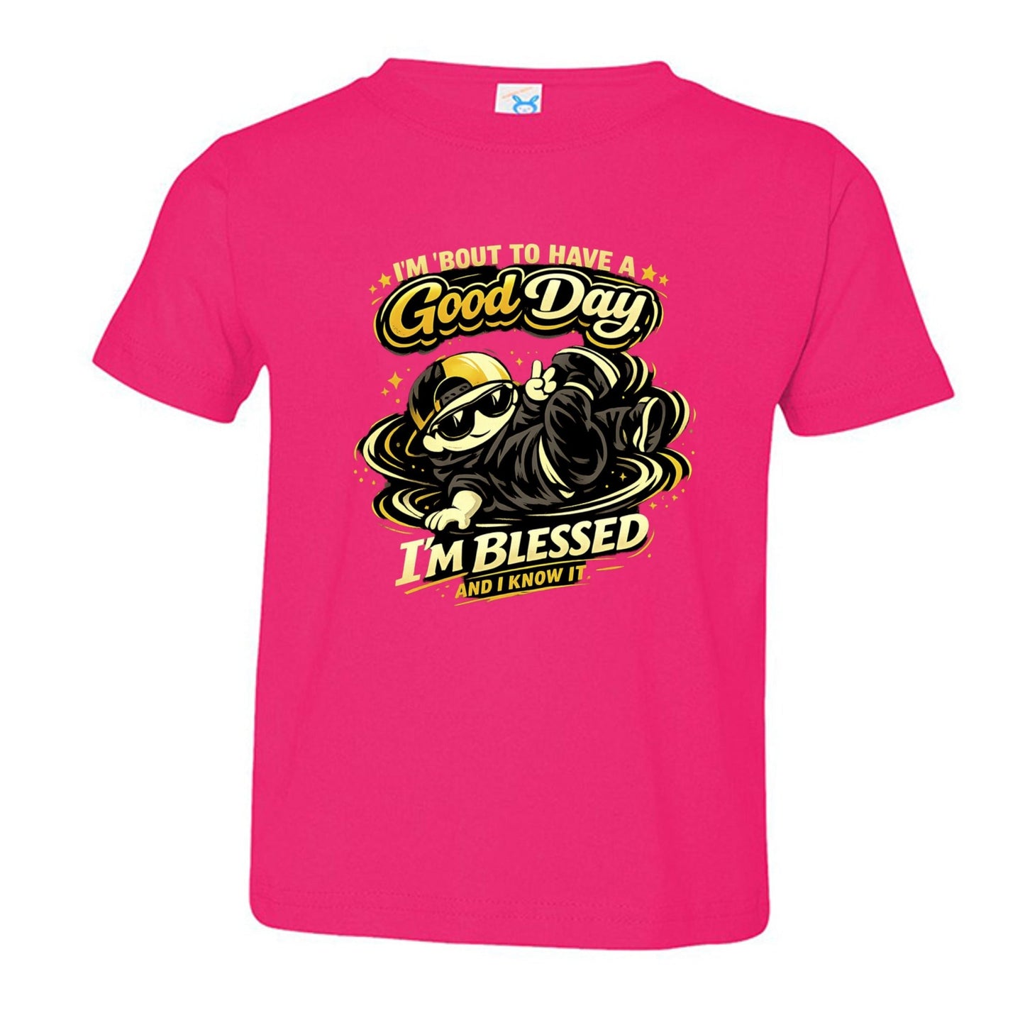 I'm 'bout To Have A Good Day I'm Blessed And I Know It Toddler Christian T-shirt - ClaimedbyGodDesigns