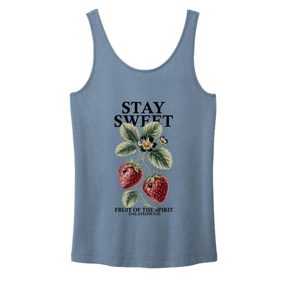 Stay Sweet Women's Christian Tank - top - ClaimedbyGodDesigns