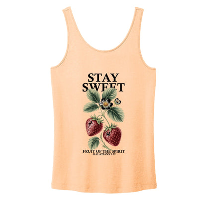 Stay Sweet Women's Christian Tank - top - ClaimedbyGodDesigns