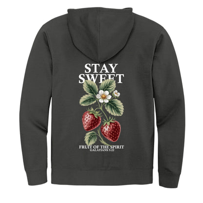 Stay Sweet Women's Christian Pullover Hooded Sweatshirt - ClaimedbyGodDesigns