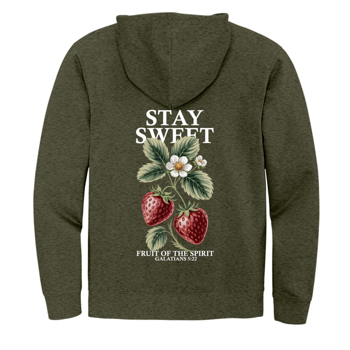 Stay Sweet Women's Christian Pullover Hooded Sweatshirt - ClaimedbyGodDesigns