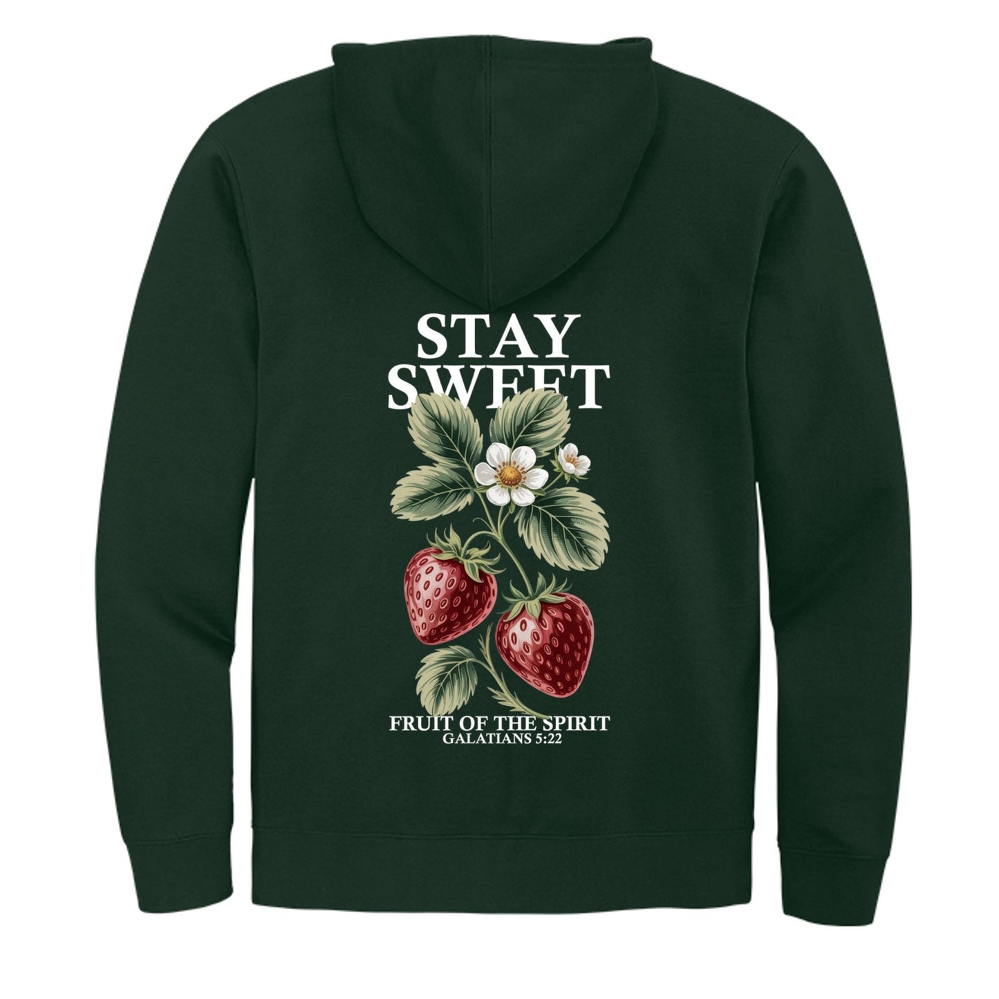 Stay Sweet Women's Christian Pullover Hooded Sweatshirt - ClaimedbyGodDesigns