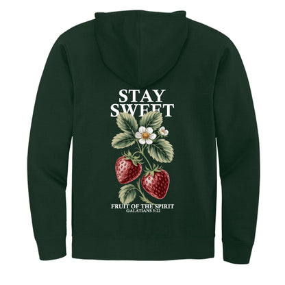 Stay Sweet Women's Christian Pullover Hooded Sweatshirt - ClaimedbyGodDesigns