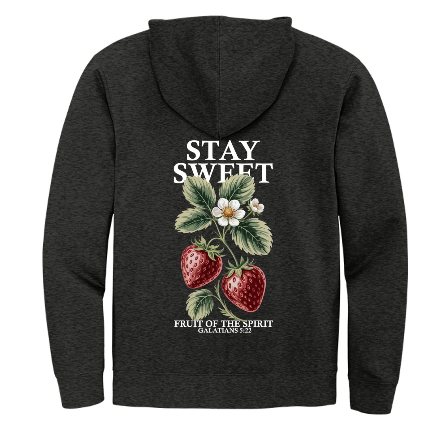 Stay Sweet Women's Christian Pullover Hooded Sweatshirt - ClaimedbyGodDesigns