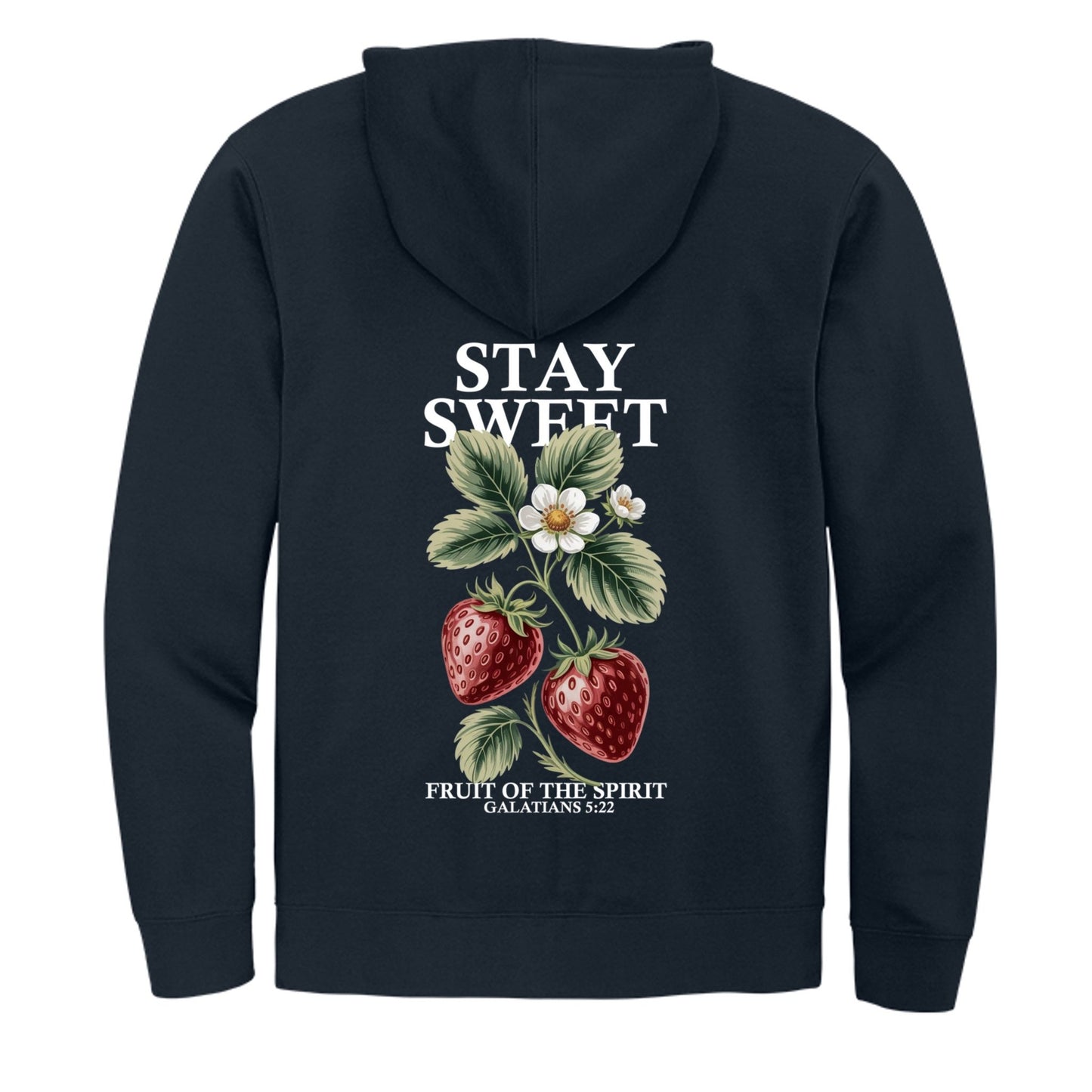 Stay Sweet Women's Christian Pullover Hooded Sweatshirt - ClaimedbyGodDesigns