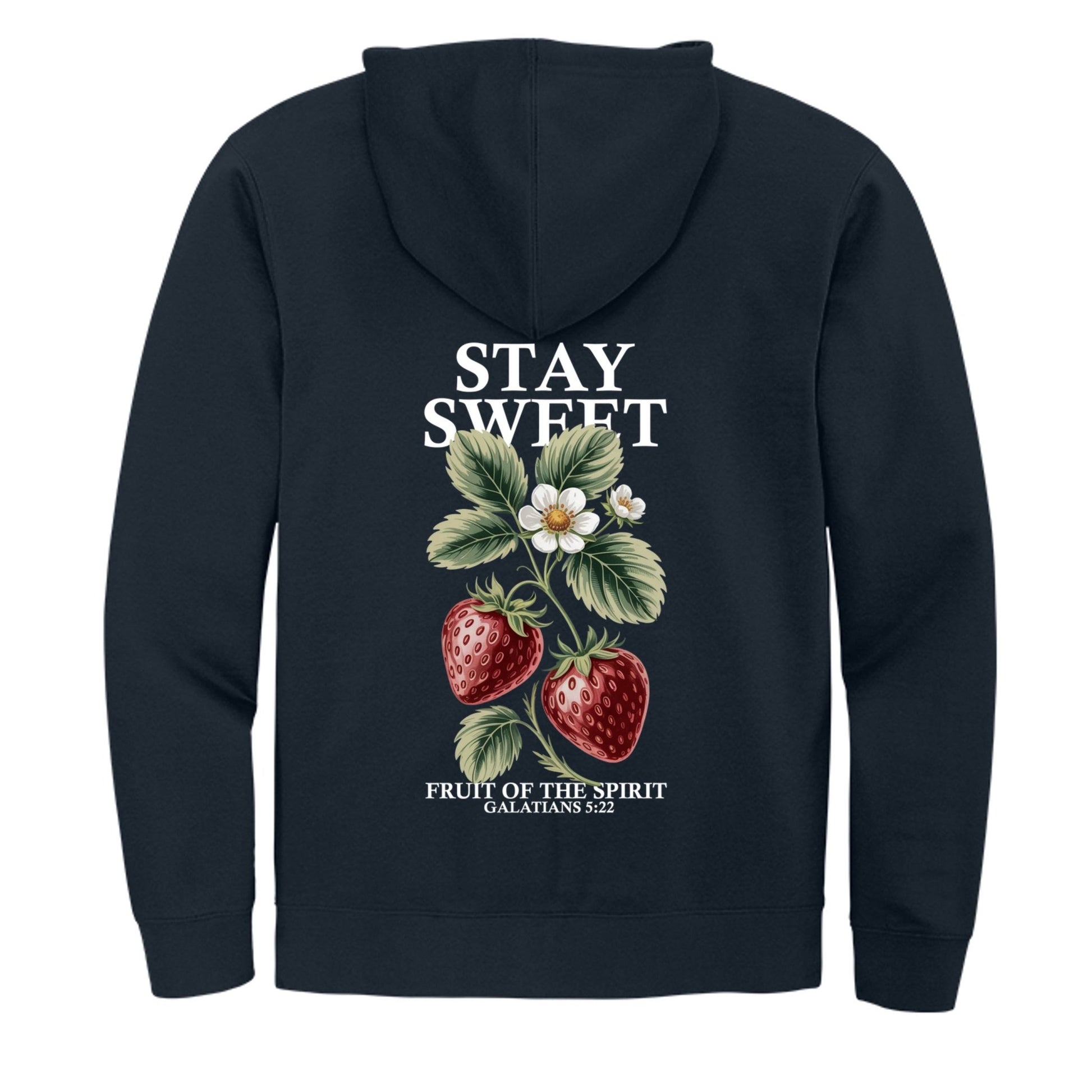 Stay Sweet Women's Christian Pullover Hooded Sweatshirt - ClaimedbyGodDesigns