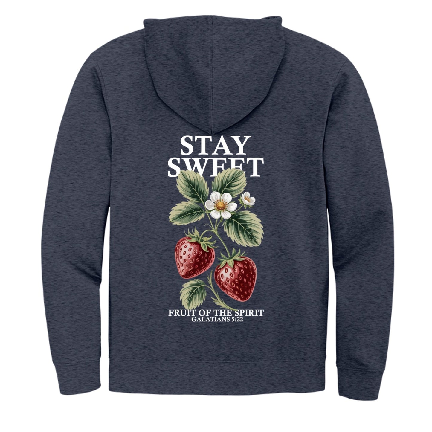 Stay Sweet Women's Christian Pullover Hooded Sweatshirt - ClaimedbyGodDesigns