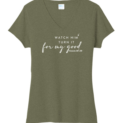 Military Green Heather - LPC330V - FRONT