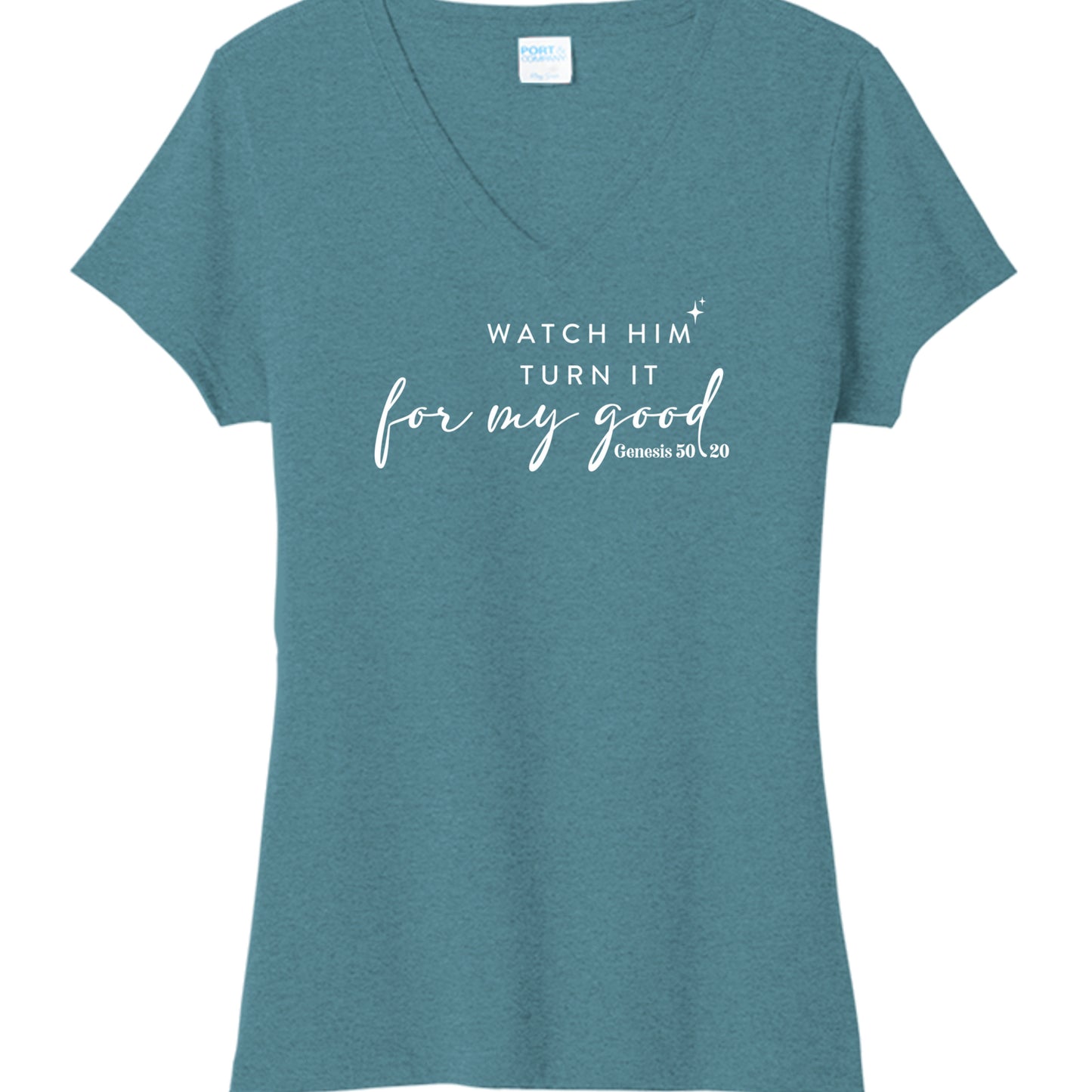 Vivid Teal Heather - LPC330V - FRONT