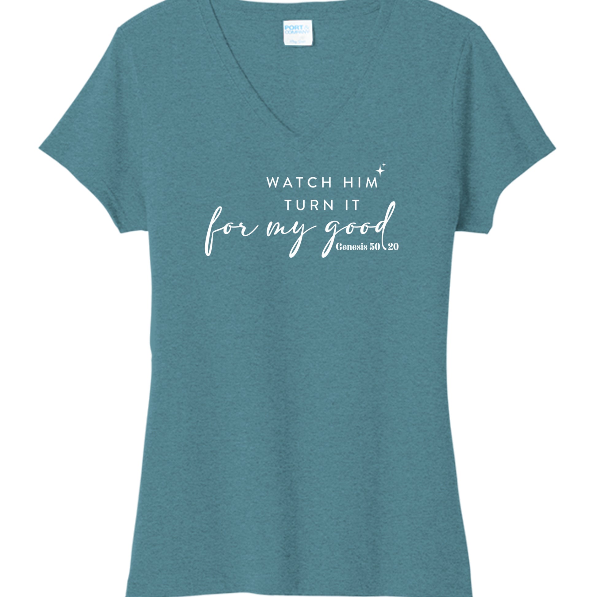 Vivid Teal Heather - LPC330V - FRONT