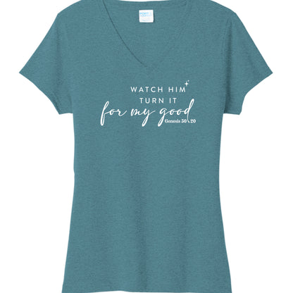 Vivid Teal Heather - LPC330V - FRONT