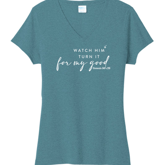 Vivid Teal Heather - LPC330V - FRONT