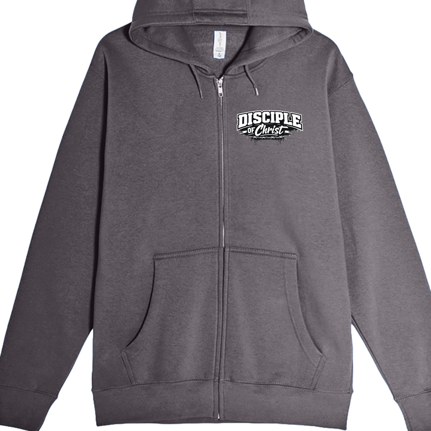 CHARCOAL HEATHER - LS14003 - FRONT