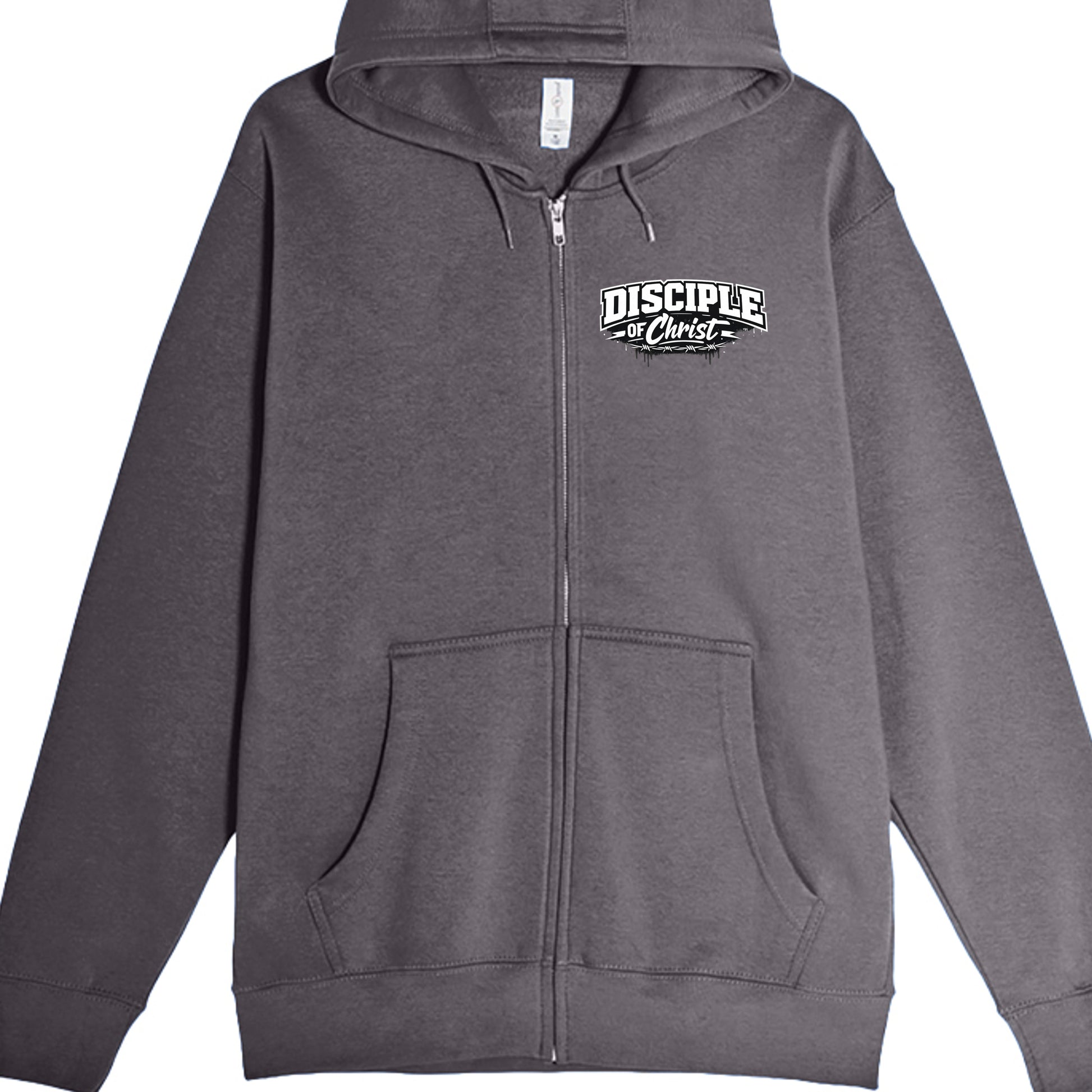CHARCOAL HEATHER - LS14003 - FRONT