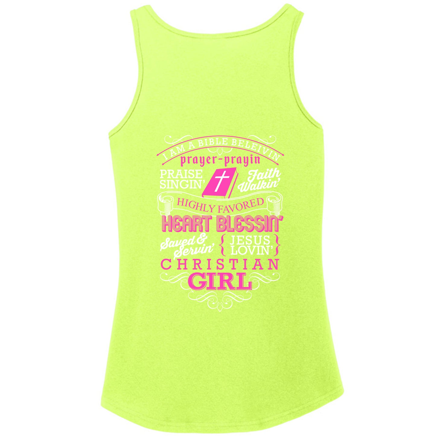 Neon Yellow - LPC54TT - BACK
