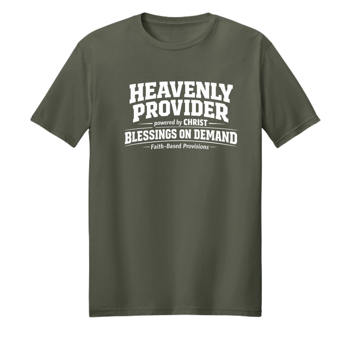 Heavenly Provider Faith T‑Shirt for Dads – Powered by Christ Father’s Day Gift - ClaimedbyGodDesigns