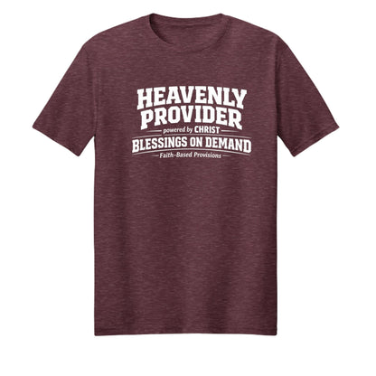 Heavenly Provider Faith T‑Shirt for Dads – Powered by Christ Father’s Day Gift - ClaimedbyGodDesigns