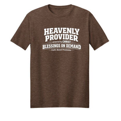 Heavenly Provider Faith T‑Shirt for Dads – Powered by Christ Father’s Day Gift - ClaimedbyGodDesigns