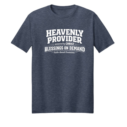 Heavenly Provider Faith T‑Shirt for Dads – Powered by Christ Father’s Day Gift - ClaimedbyGodDesigns