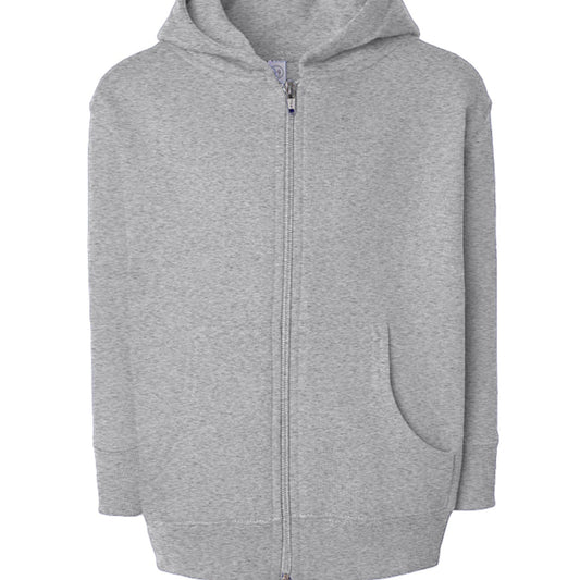 God's Tiny Hype Man Toddler Christian Full - Zip Hooded Sweatshirt - ClaimedbyGodDesigns