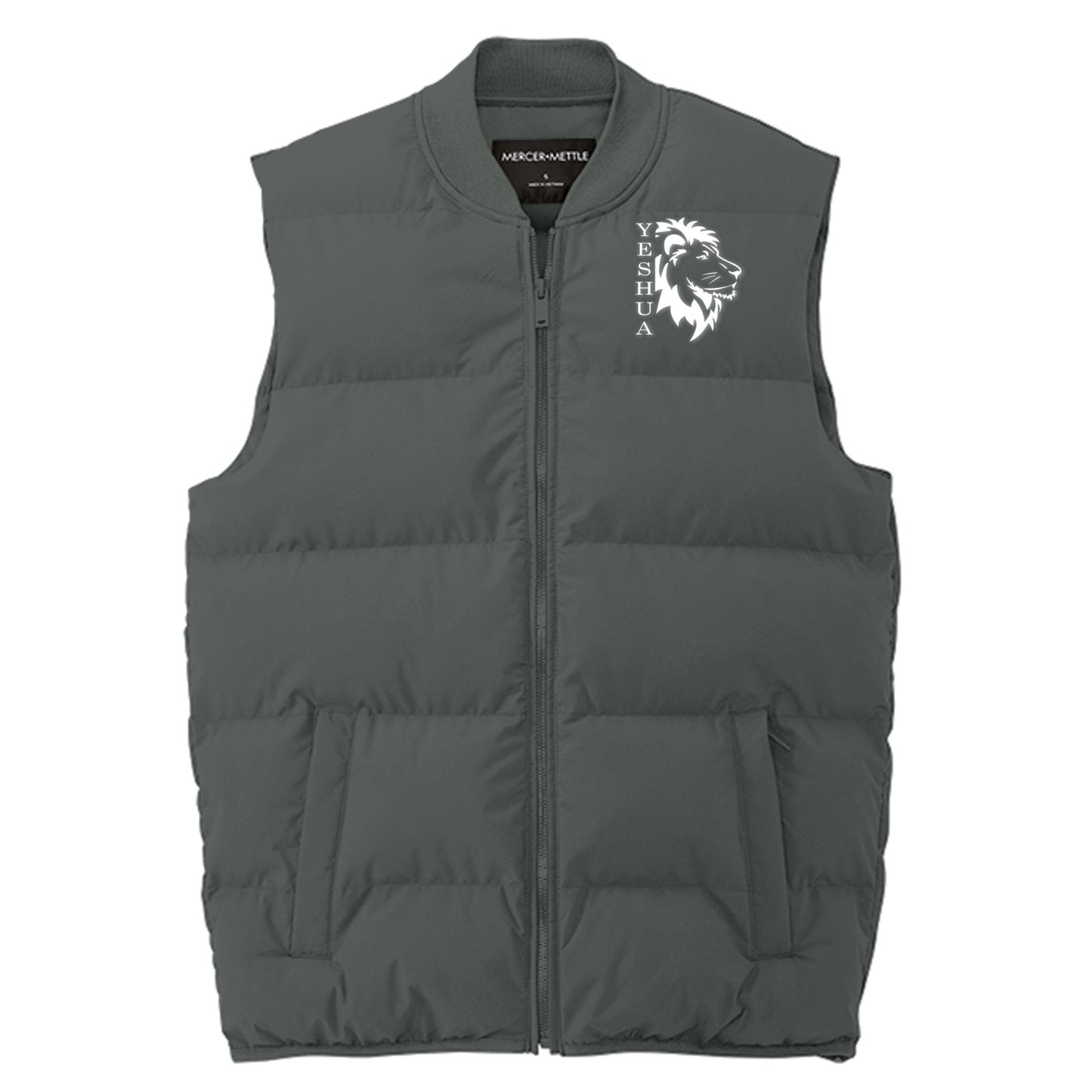 Yeshua Men's Christian Premium Puffer Vest - ClaimedbyGodDesigns