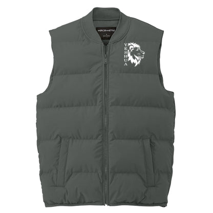 Yeshua Men's Christian Premium Puffer Vest - ClaimedbyGodDesigns