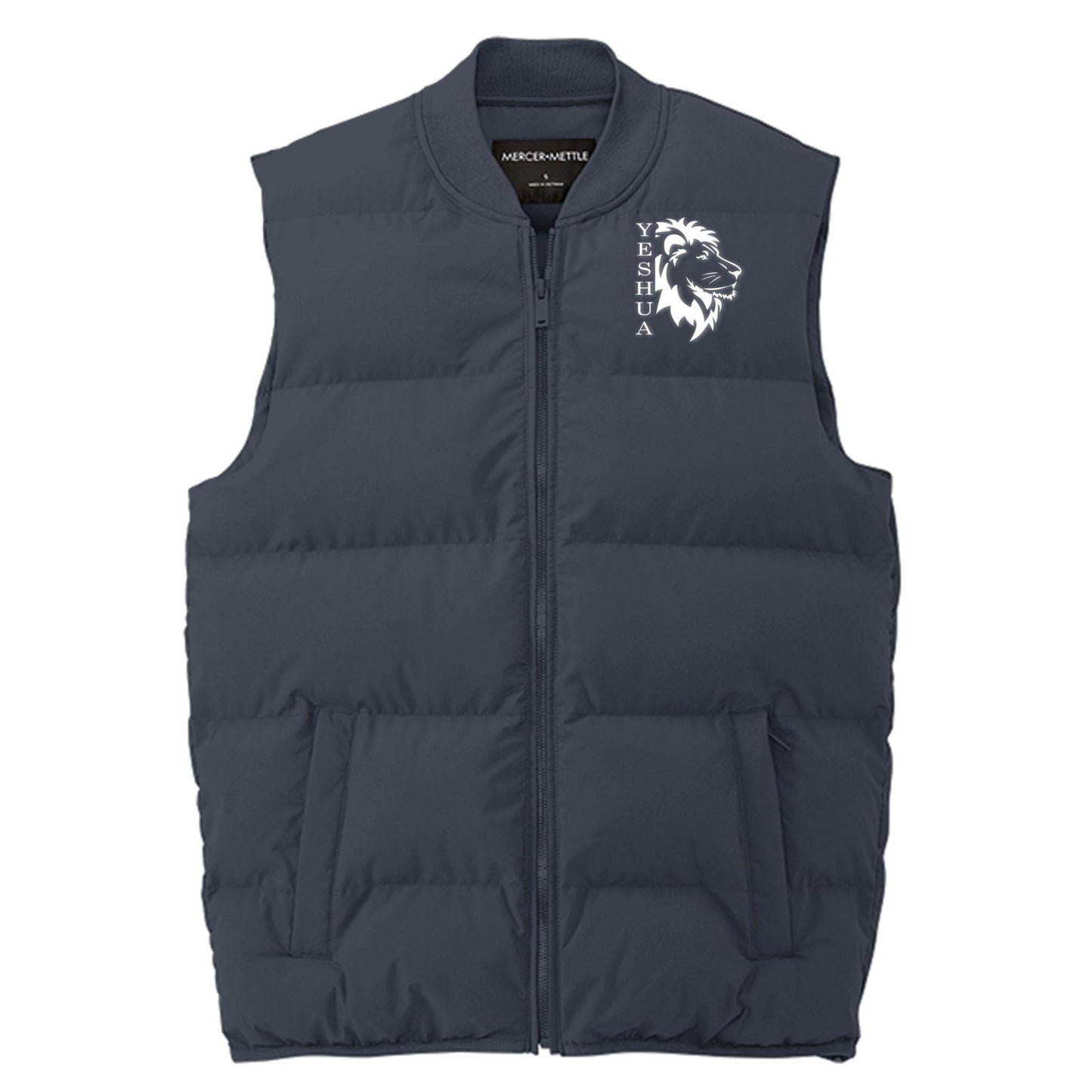 Yeshua Men's Christian Premium Puffer Vest - ClaimedbyGodDesigns