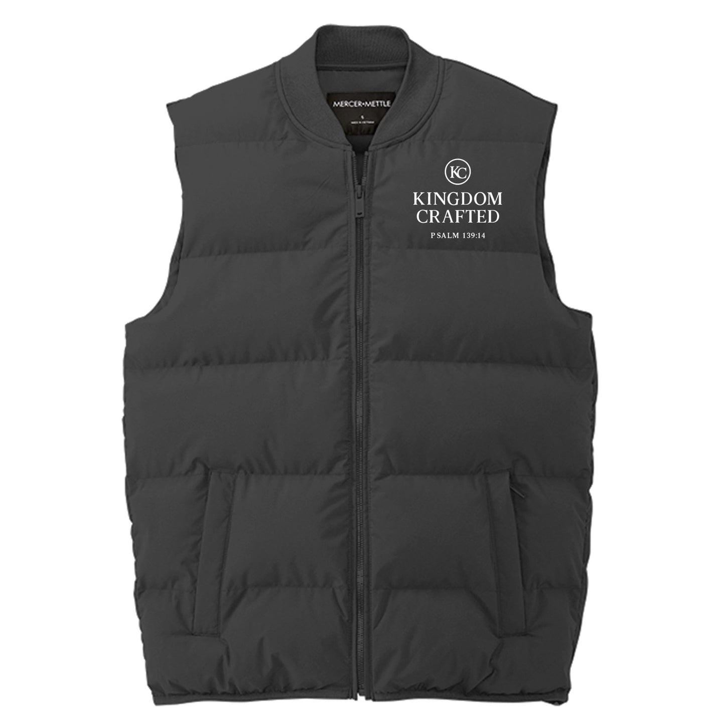 Kingdom Crafted Men's Christian Premium Puffer Vest - ClaimedbyGodDesigns