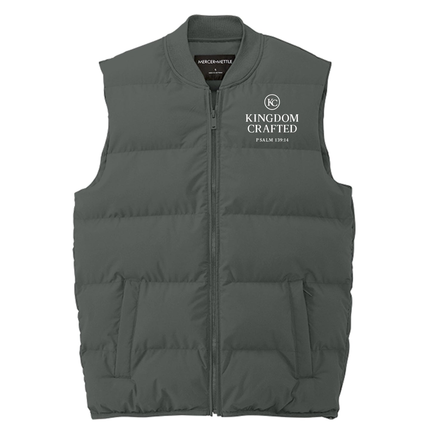 Kingdom Crafted Men's Christian Premium Puffer Vest - ClaimedbyGodDesigns