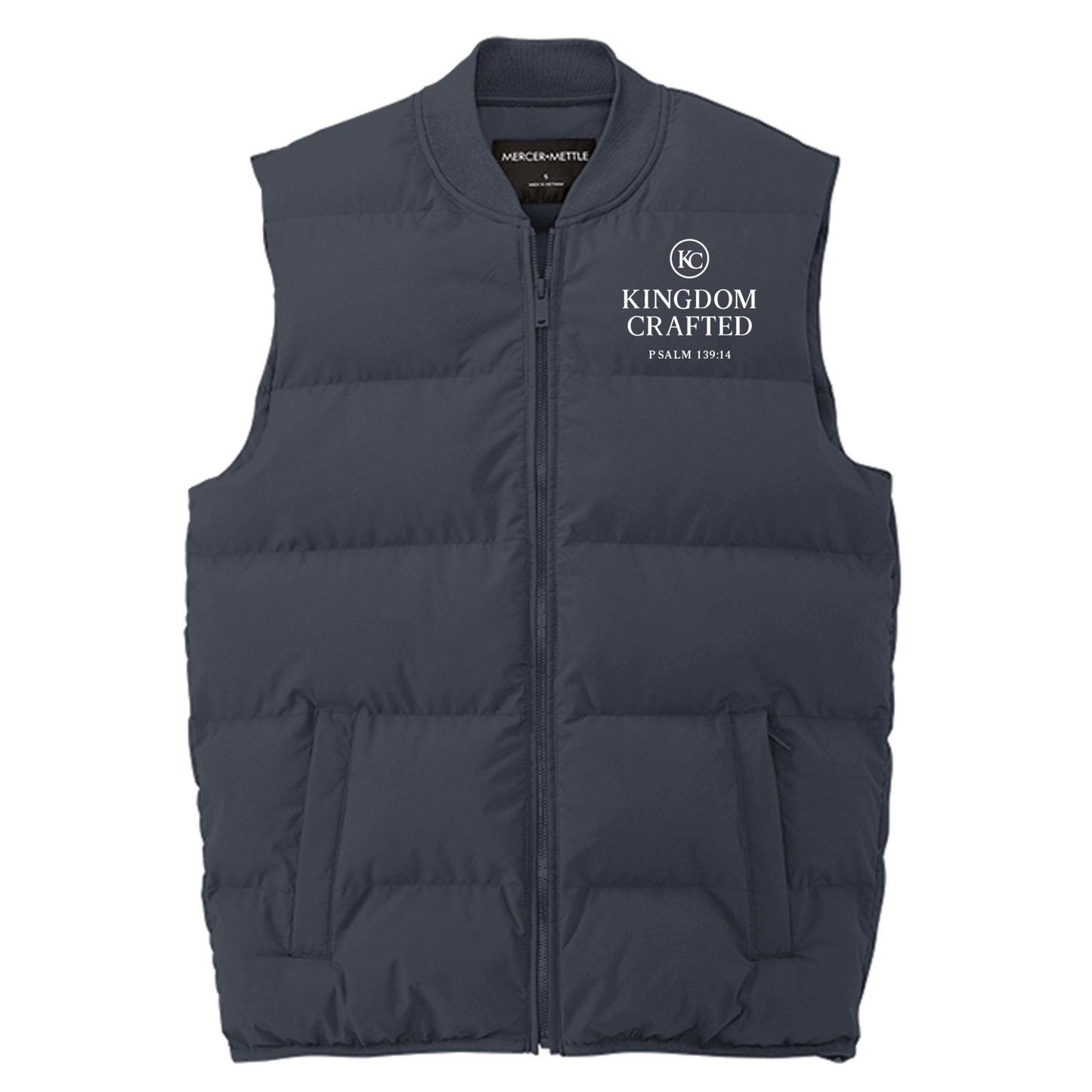 Kingdom Crafted Men's Christian Premium Puffer Vest - ClaimedbyGodDesigns