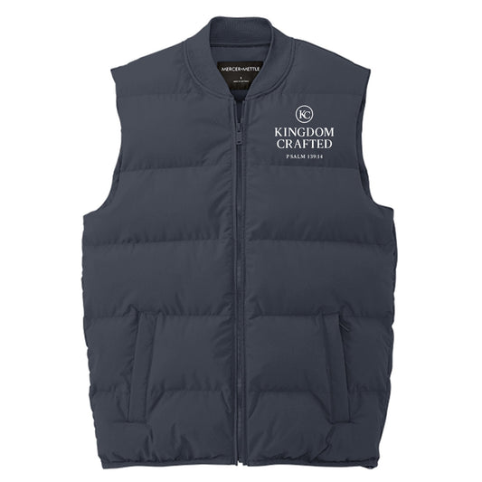 Kingdom Crafted Men's Christian Premium Puffer Vest - ClaimedbyGodDesigns