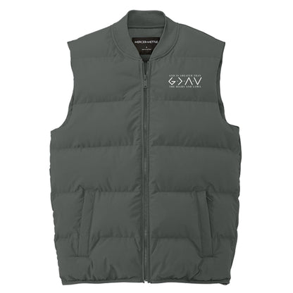 God Is Greater Than The Highs And Lows Men’s Christian Premium Puffer Vest - ClaimedbyGodDesigns