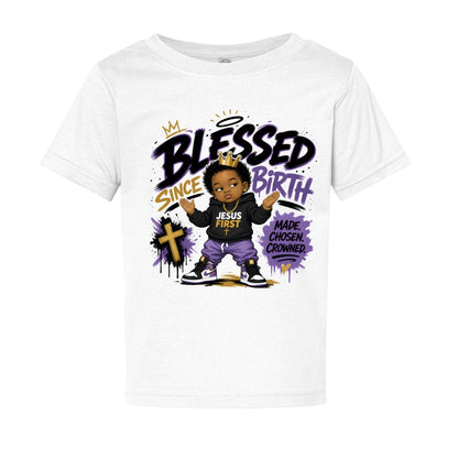 Blessed Since Birth Baby Christian T‑Shirt - ClaimedbyGodDesigns