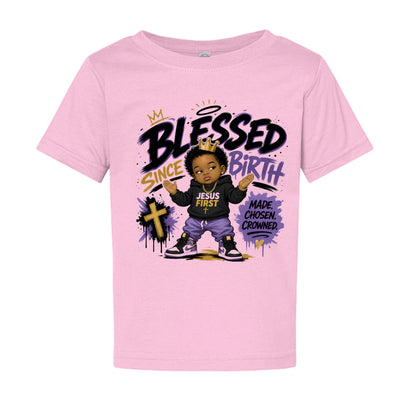Blessed Since Birth Baby Christian T‑Shirt - ClaimedbyGodDesigns