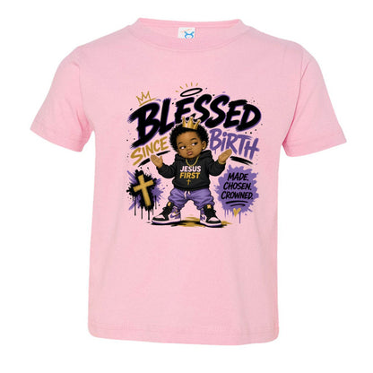 Blessed Since Birth Toddler Christian T-shirt - ClaimedbyGodDesigns