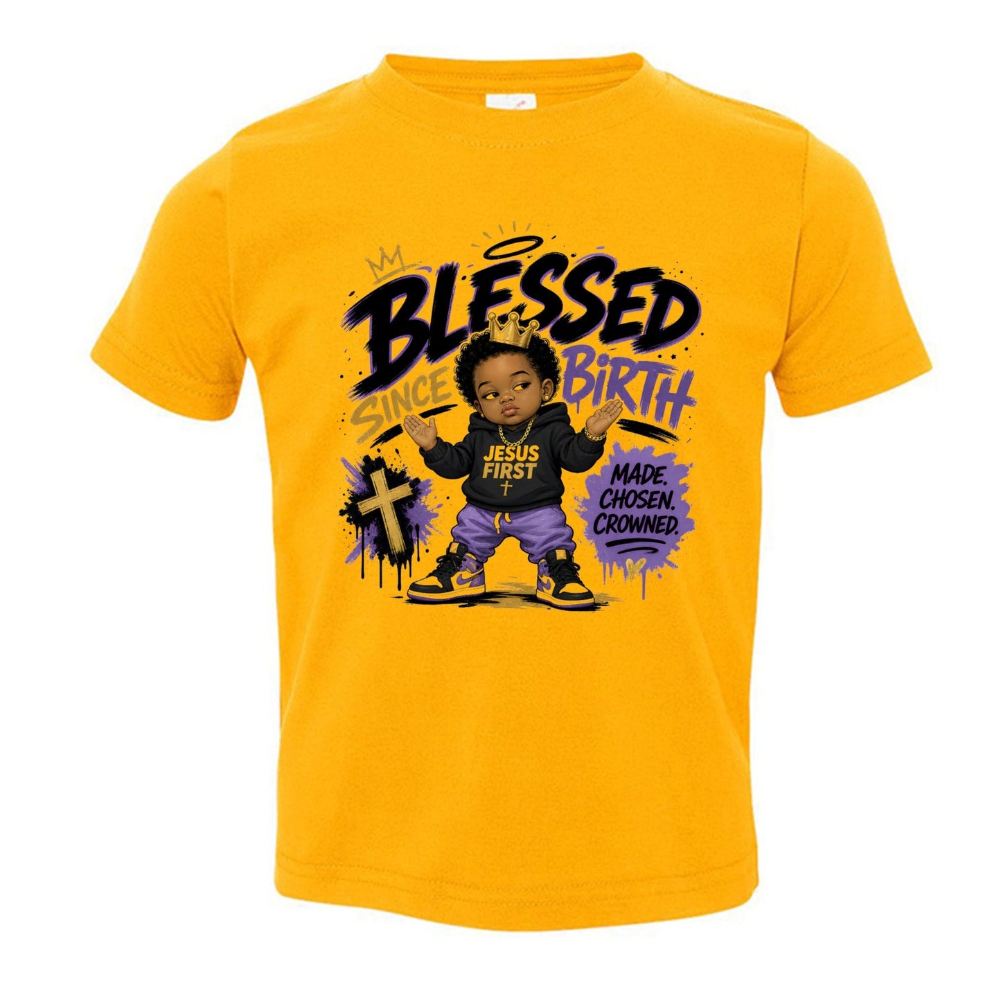 Blessed Since Birth Toddler Christian T-shirt - ClaimedbyGodDesigns