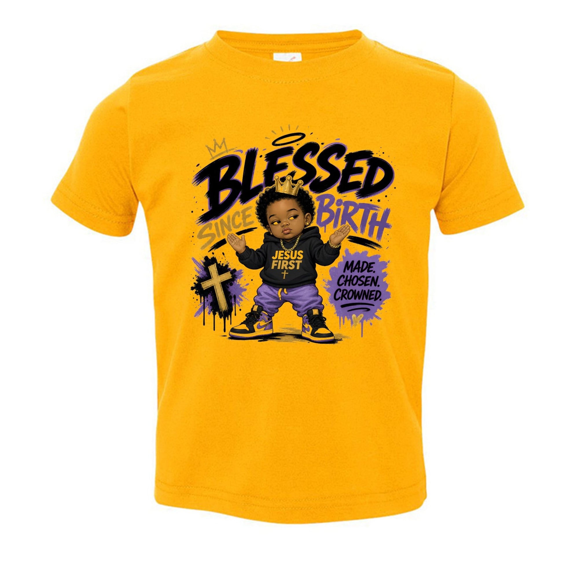 Blessed Since Birth Toddler Christian T-shirt - ClaimedbyGodDesigns