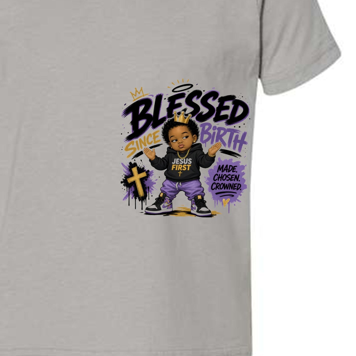 Blessed Since Birth Toddler Christian T-shirt - ClaimedbyGodDesigns