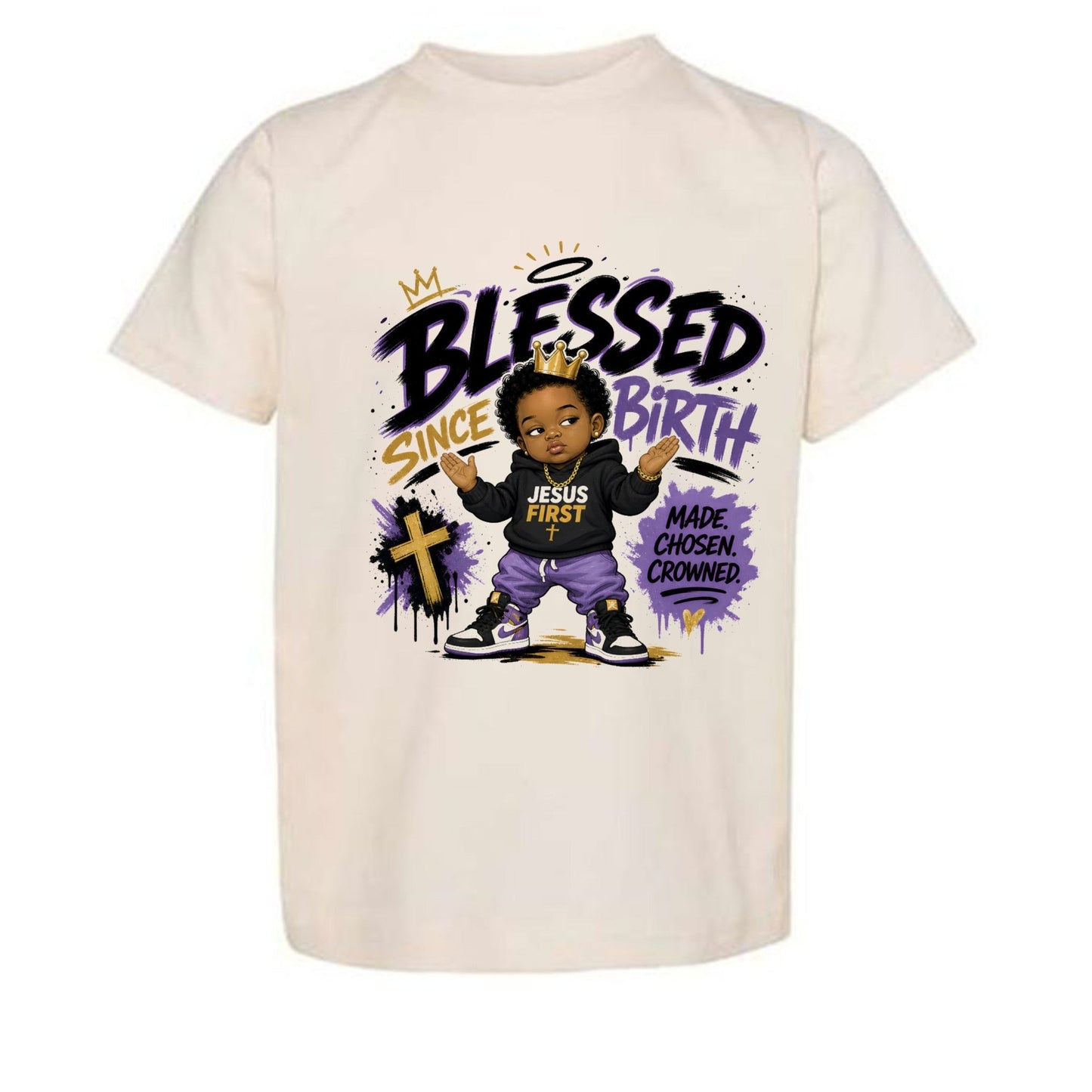 Blessed Since Birth Toddler Christian T-shirt - ClaimedbyGodDesigns