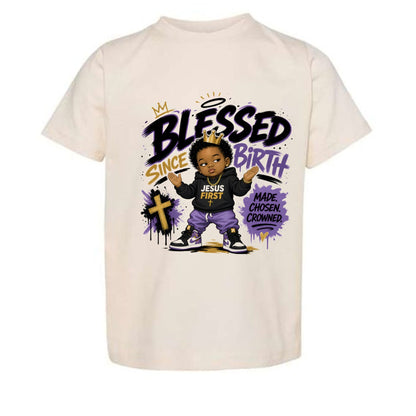 Blessed Since Birth Toddler Christian T-shirt - ClaimedbyGodDesigns