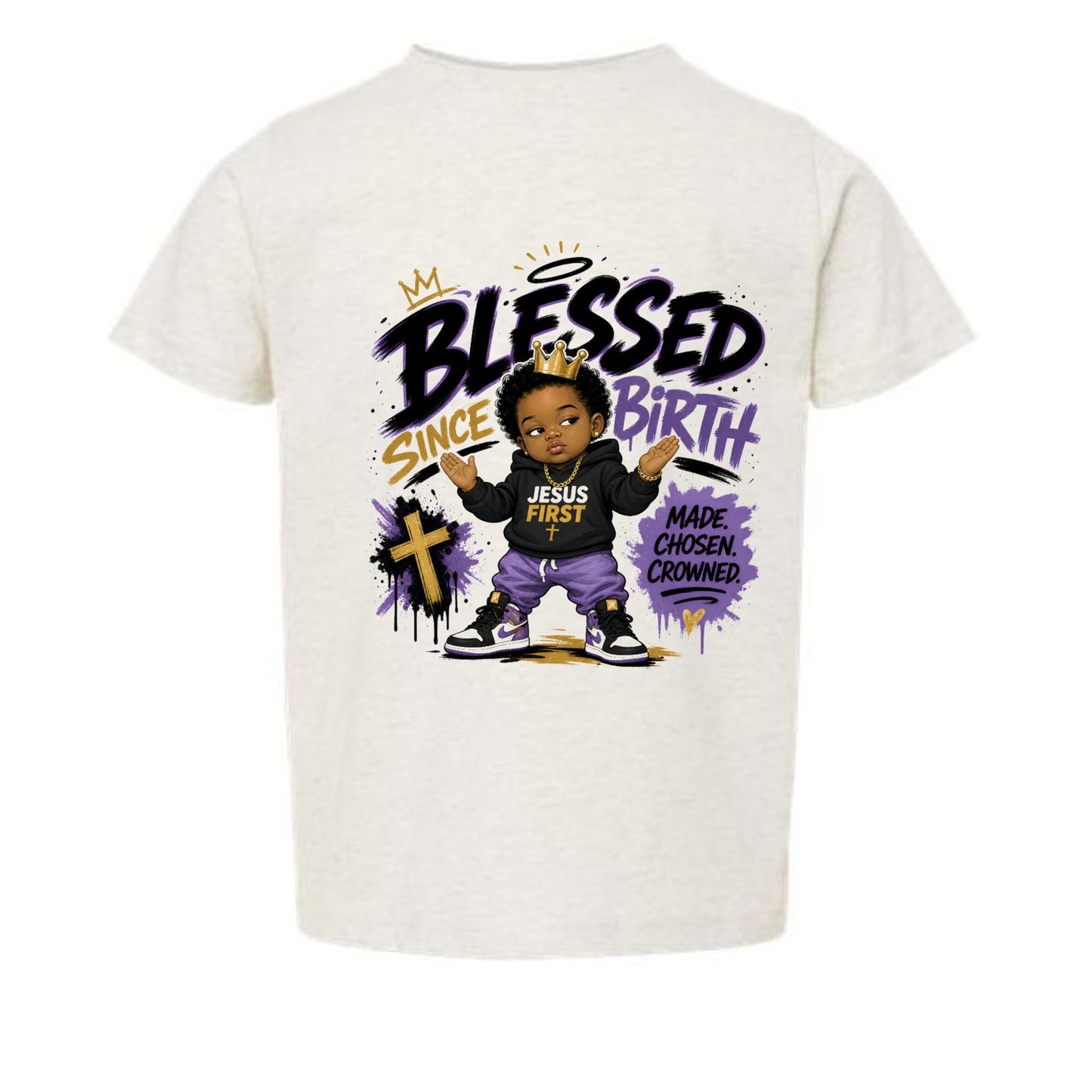 Blessed Since Birth Toddler Christian T-shirt - ClaimedbyGodDesigns