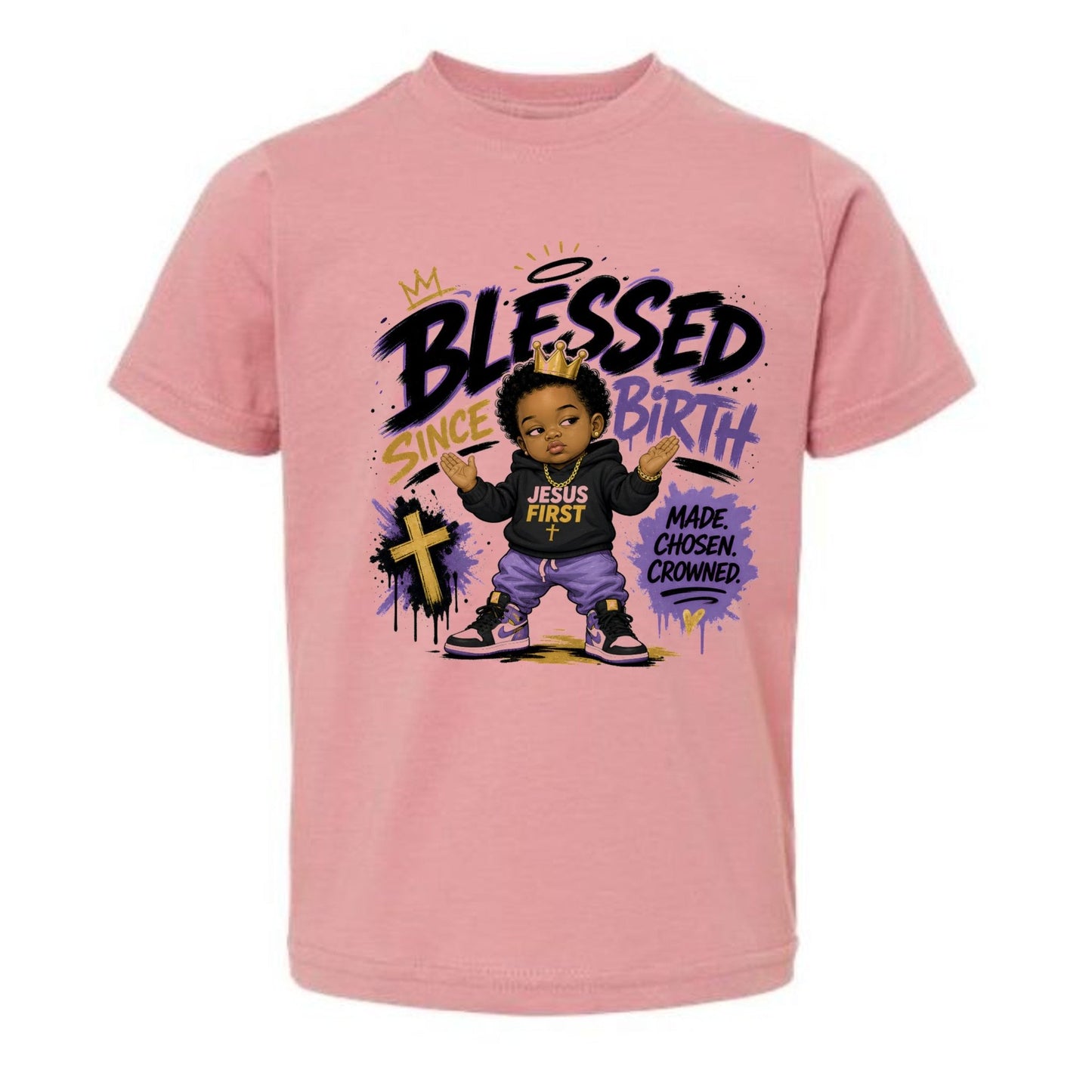 Blessed Since Birth Toddler Christian T-shirt - ClaimedbyGodDesigns