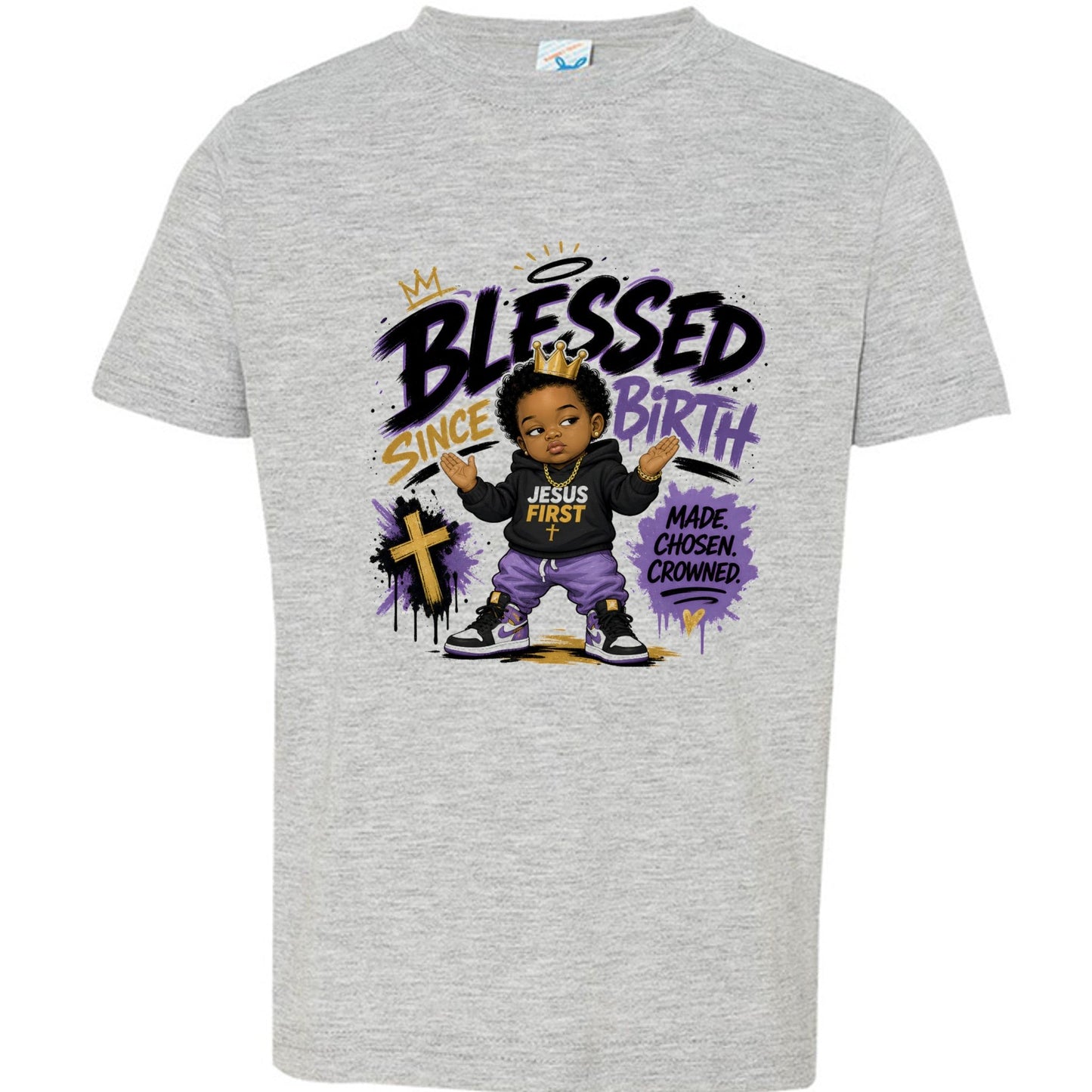 Blessed Since Birth Toddler Christian T-shirt - ClaimedbyGodDesigns