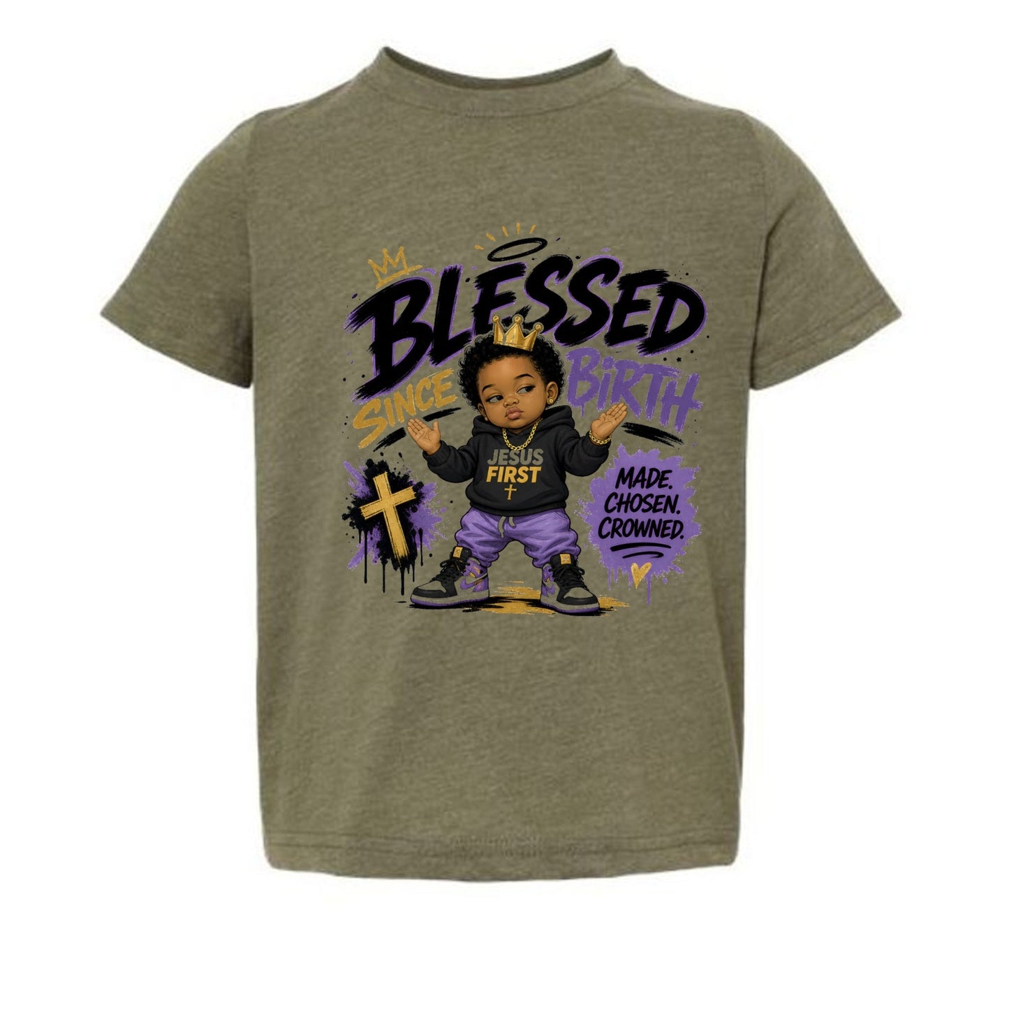 Blessed Since Birth Toddler Christian T-shirt - ClaimedbyGodDesigns