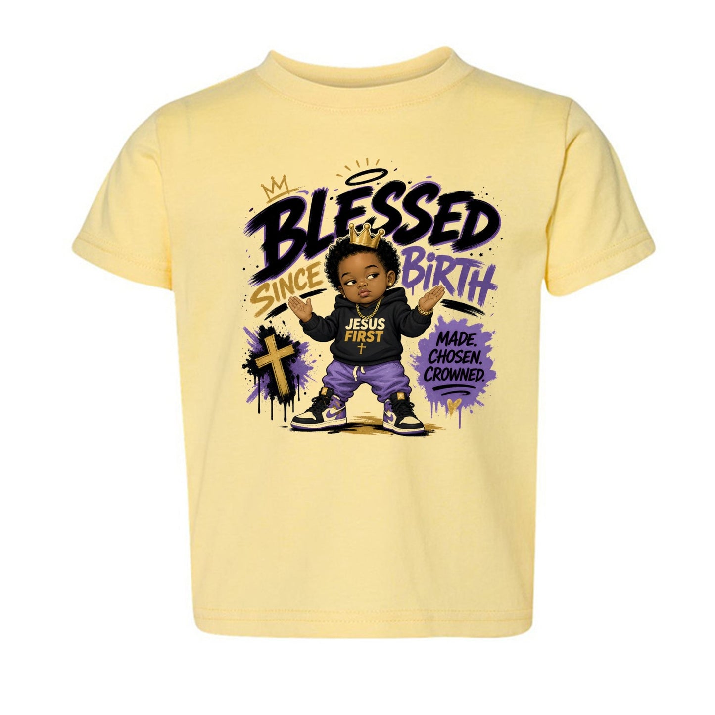 Blessed Since Birth Toddler Christian T-shirt - ClaimedbyGodDesigns