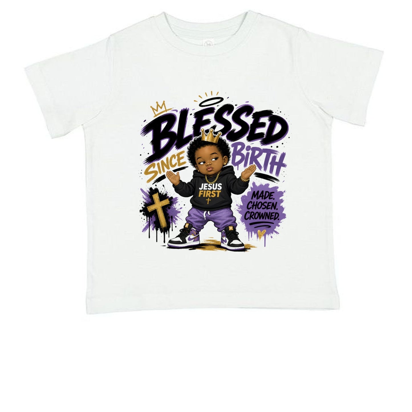 Blessed Since Birth Toddler Christian T-shirt - ClaimedbyGodDesigns