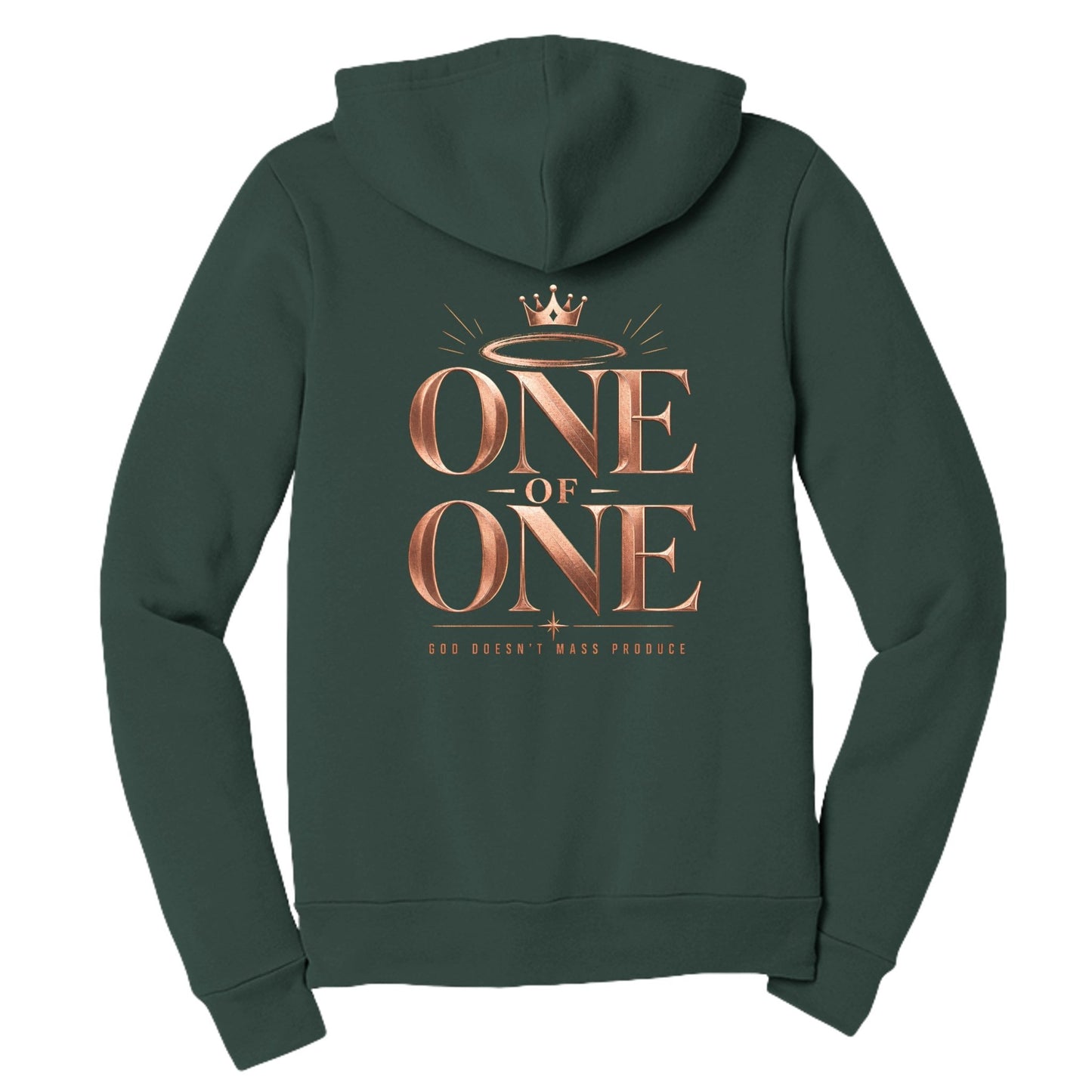 One Of One God Does Not Mass Produce Women's Christian Full - Zip Hooded Sweatshirt - ClaimedbyGodDesigns