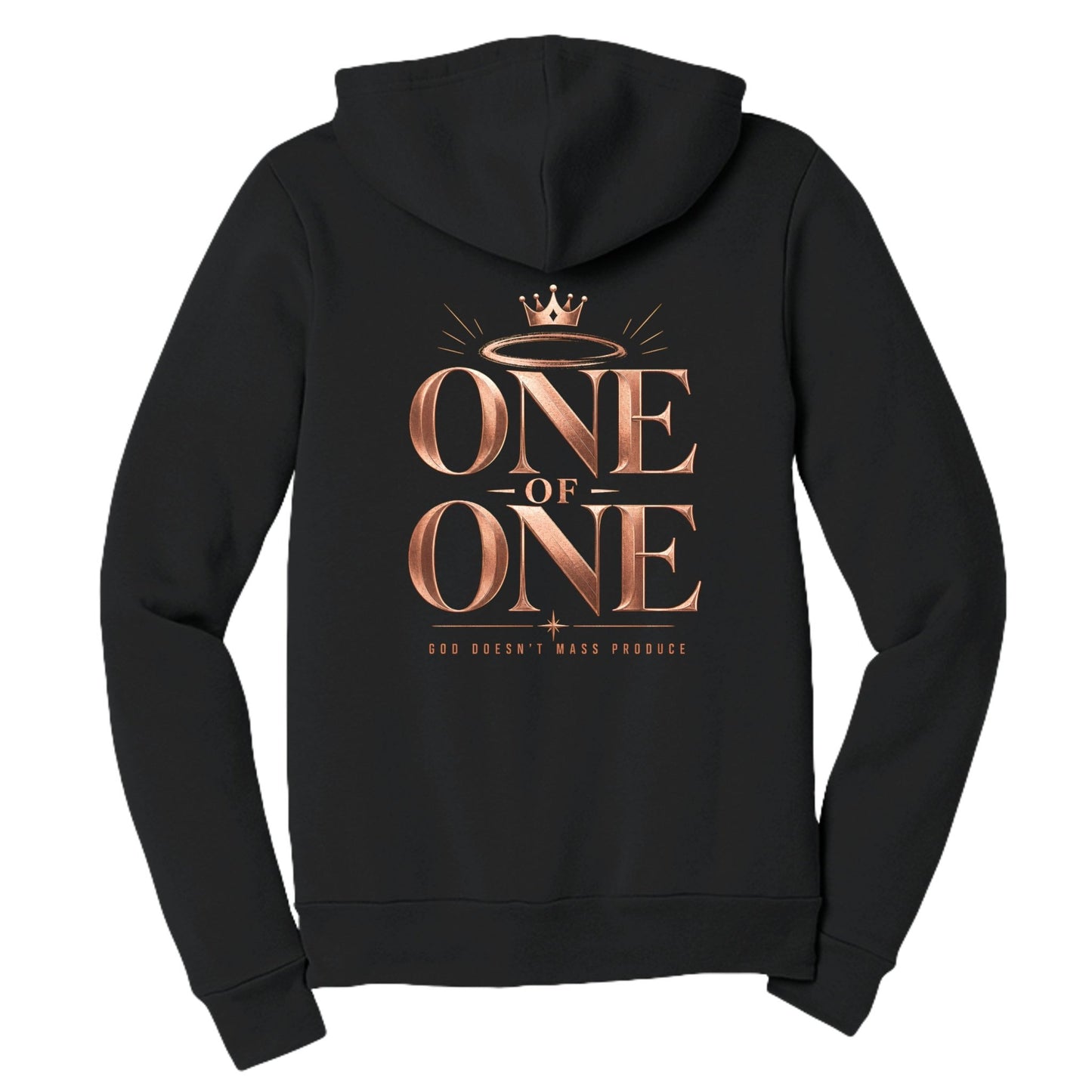 One Of One God Does Not Mass Produce Women's Christian Full - Zip Hooded Sweatshirt - ClaimedbyGodDesigns