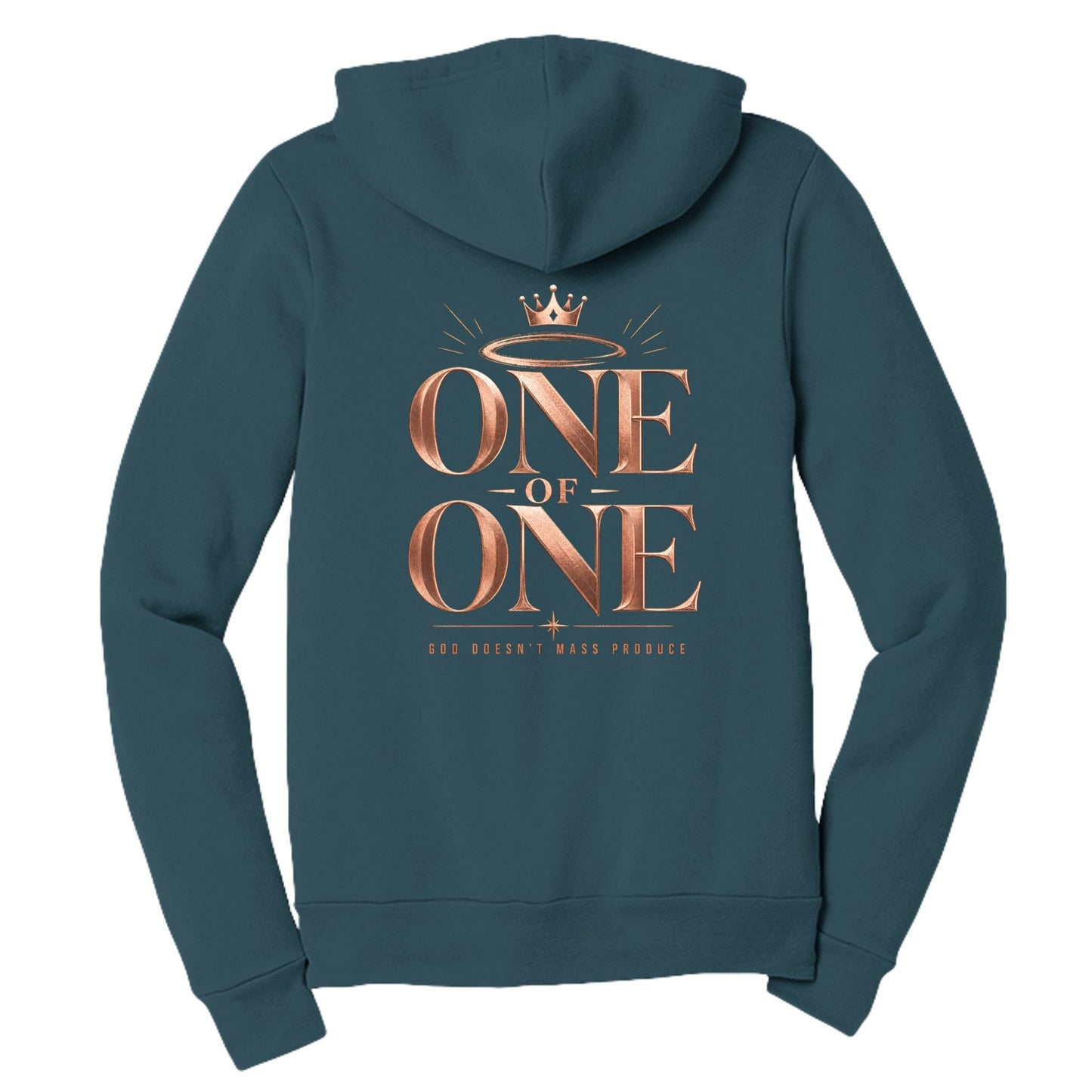One Of One God Does Not Mass Produce Women's Christian Full - Zip Hooded Sweatshirt - ClaimedbyGodDesigns